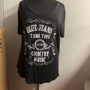 3X Blue Jeans and Country Music Shirt